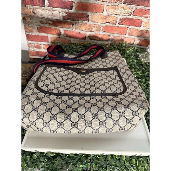 Gucci GG Supreme Canvas Web Stripe Large Tote - Picture 3 of 13